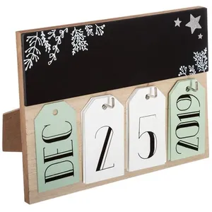Comparateur de prix : FÉÉRIC LIGHTS AND CHRISTMAS Atmosphera Calendrier de l'Avent en bois Cadre - Marron