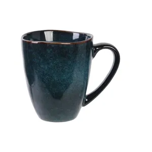 Comparateur de prix : Saveur Et Degustation Mug En Céramique Au Design Minéral - 300 Ml - Bleu
