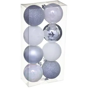 Comparateur de prix : FÉÉRIC LIGHTS AND CHRISTMAS Atmosphera Kit de décorations pour sapin de noël - 8 Pièces - Argent et blanc