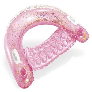 Comparateur de prix : Intex - Bouée gonflable chaise semi immergé Glitter - Rose - Glitter
