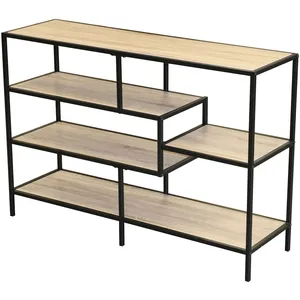 Comparateur de prix : Toilinux - Bibliothèque Colorado 5 Etagères - Métal et Bois - Colorado