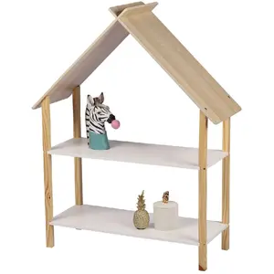 Comparateur de prix : Toilinux - Bibliothèque Dream pour enfant avec 2 étagères - Bois et Blanc - Dream