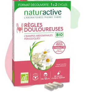 Comparateur de prix : Naturactive Règles Douloureuses Crampes Abdominales BIO 10 gélules