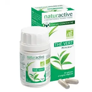Naturactive thé vert bio 60 gélulesVendu parparasanteonline