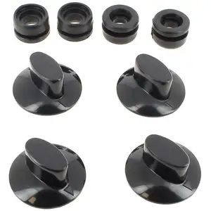Baumatic Bouton noir 12h par 4 - table de cuisson pas cher