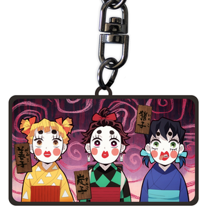 ABYstyle Porte-cles - Demon Slayer - Sumiko Zenko et Inoko pas cher