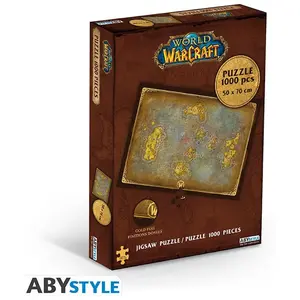ABYSTYLE Puzzle - World Of Warcraft - Carte D'azeroth 1000 Pièces