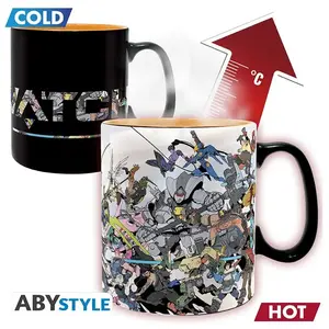 Comparateur de prix : ABYSTYLE Mug Heat Change - Overwatch - Heros - 460 Ml