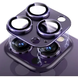 BOOLING Vitre de Protection - iPhone - 14 Pro/14 Pro Max - Verre Trempé - Anti-Rayures - VioletVendu parcdiscount