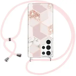 Coque de protection - BOOLING - Samsung Galaxy S24 Ultra - Souple - Antichoc - Motif marbre rose
