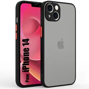 Coque de Protection pour iPhone 14 - PROSHOP - Noir - Semi-rigide - Bo...