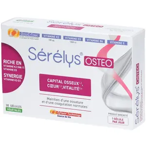 Comparateur de prix : SERELYS PHARMA Sérélys ostéo 30 gélules