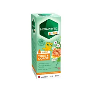 Comparateur de prix : Hexaphyto Sirop Toux & gorge 150ml