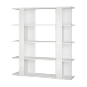 Comparateur de prix : Pegane Etagère murale, bibliothèque en bois coloris blanc - longueur 1...