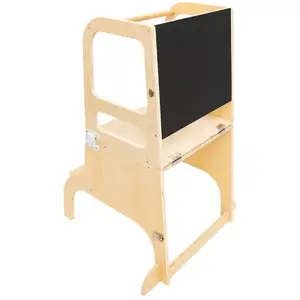 Pegane Tour d'observation pour enfant en bois coloris beige - Longueur 57 x Profondeur 52 x Hauteur 91 cm pas cher