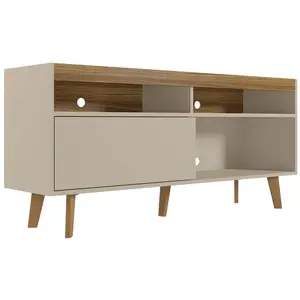 Non communiqué Meuble TV coloris Beige / Fresne - longueur 136 x profondeur 36 x hauteur 63 cm -PEGANE- pas cher