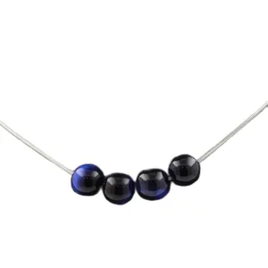 Collier chute Oeil de faucon 55cm, abondance, protection, intuition