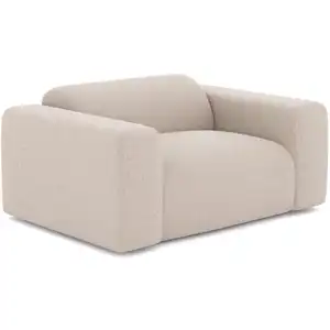Sia Home Fauteuil tissu tramé beige