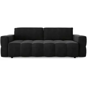 Sia Home Canapé 4 places convertible coffre noyer velours Anthracite foncé pas cher