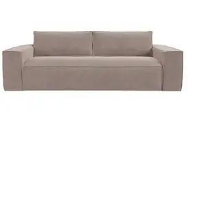 Sia Home Canapé convertible express dunlopillo velours taupe 160cm pas cher