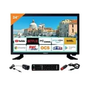 ANTARION tv led 24" 60cm téléviseur smart connect androïd 9. 0 12v