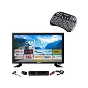 Comparateur de prix : ANTARION Pack tv led 22" 55cm téléviseur hd connecté 12v + clavier ergonomique