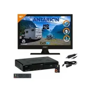Comparateur de prix : Antarion Pack tv led 16" 40cm téléviseur hd + récepteur tntsat avec carte valable 4ans