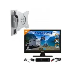 Comparateur de prix : Pack ANTARION TV LED 18.5" 47cm Téléviseur HD 12V + Support TV TU