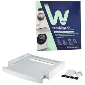 Comparateur de prix : Kit de Superposition Lave linge & Sèche linge WPRO avec Tiroir SKS101