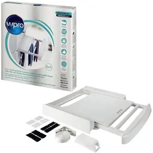 Comparateur de prix : WPRO Kit de superposition 2 en 1 avec tablette pour lave-linge & seche-linge
