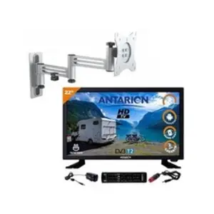 Comparateur de prix : Antarion Pack ANTARION TV LED 22" 55cm Téléviseur Full HD Smart TV +...