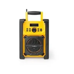Nedis Radio fm de chantier 15 w bluetooth ipx5 poignée de transport pas cher