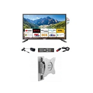 Comparateur de prix : TV LED 22" 55cm Smart Connect Lecteur DVD Intégré ANTARION - Blanc - C...