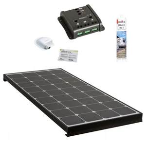 Comparateur de prix : PACK ANTARION BLACK BOOSTER 170W Seul Panneau solaire Camping Car + Ki...