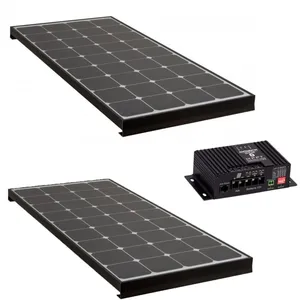 PACK 2x ANTARION BLACK BOOSTER 170W Panneau solaire Camping Car + Kit ...
