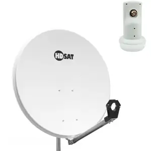 Comparateur de prix : Pack HDSAT Parabole satellite acier 80cm + LNB Single HD 4K idéal AST...
