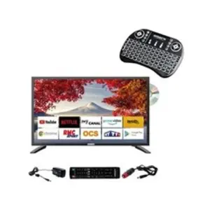 Comparateur de prix : ANTARION tv led 19" 48cm smart connect dvd intégré + clavier ergonomique