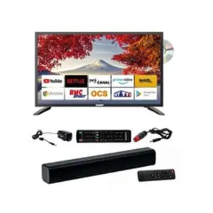Comparateur de prix : Antarion tv led 19" 48cm smart connect dvd intégré + barre de son 30w