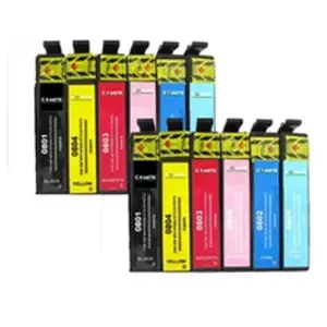 Comparateur de prix : COMETE - T0807 - 12 Cartouches d'encre Compatible avec Epson 80XL - Ma...