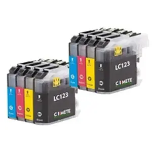 Comparateur de prix : COMETE - LC123 - 8 Cartouches Encre Compatible Brother LC123 LC123XL -...