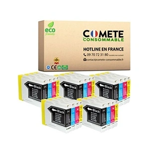 Comparateur de prix : COMETE CONSOMMABLE LC970 Pack de 20 Cartouches d'encre compatibles ave...