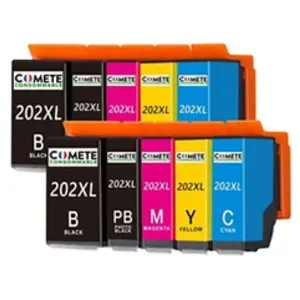 Comparateur de prix : COMETE 202XL - Multipack 10 Cartouches d encre Compatible Epson 202 XL...