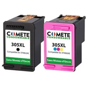COMETE - 305XL - 2 Cartouches d'encre Compatible avec HP 305 XL - sans...Vendu pardarty