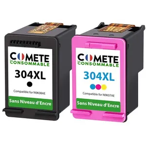 Comparateur de prix : COMETE - 304XL - 2 Cartouches d'encre Compatible avec HP 304 XL sans N...