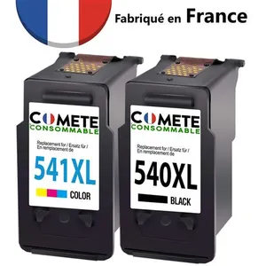 Comparateur de prix : COMETE CONSOMMABLE 540 541 XL 2 cartouches MADE IN FRANCE compatibles ...