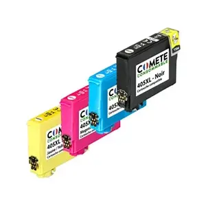 Comparateur de prix : COMETE - 405XL - 4 Cartouches d'Encre Compatible avec Epson 405 XL - M...