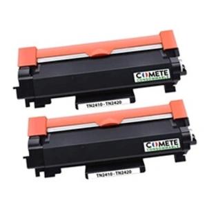 Comparateur de prix : COMETE - TN2420 - 2 Toners Compatibles avec BROTHER TN-2420 - Noir - M...