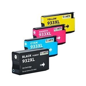 Comparateur de prix : COMETE - 932XL/933XL - 4 Cartouches d'encre compatibles pour HP - Marq...