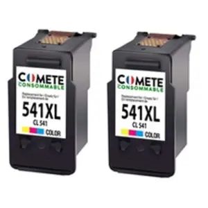 Comparateur de prix : COMETE - 541 XL - 2 Cartouches d'encre Compatible pour Canon - Couleur...