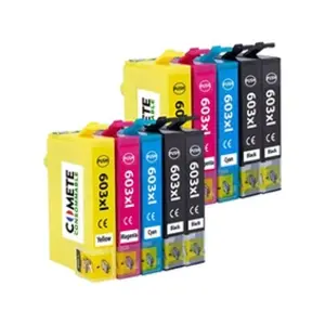 COMETE - 603 XL - 10 Cartouches d'encre compatibles avec EPSON - Marqu... pas cher